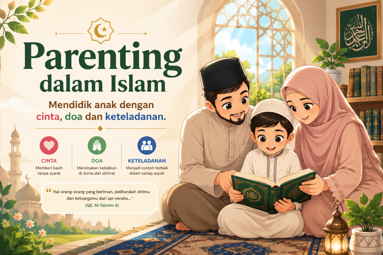 Parenting dalam Islam:  Mendidik Anak dengan Cinta, Doa, dan Keteladanan