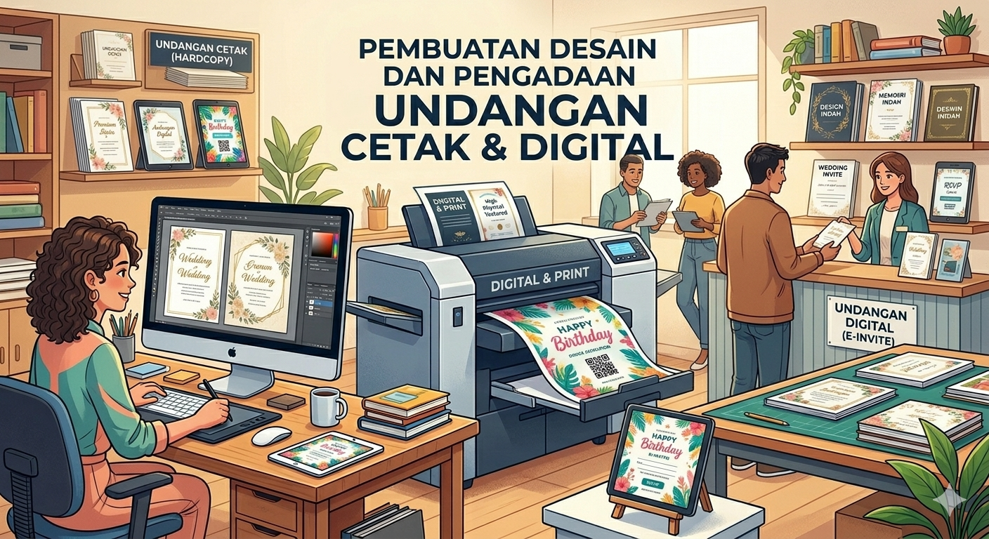 Pembuatan Desain dan Pengadaan Undangan Cetak & Digital